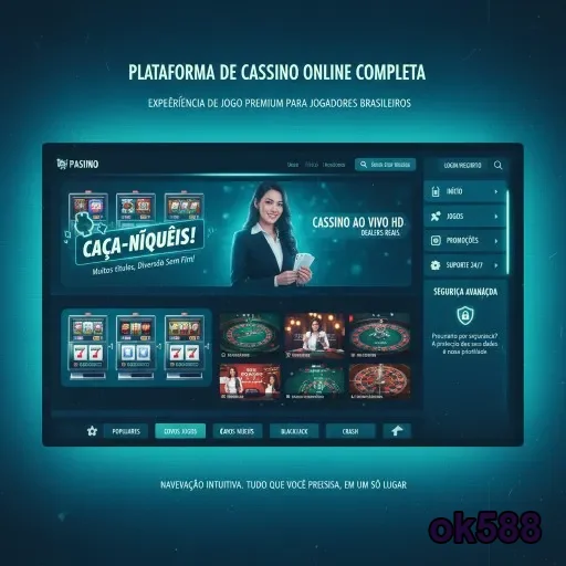 Ilustração de Acesse com facilidade o cassino online ok588