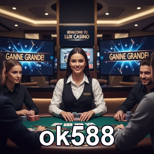 Usuário recebendo atendimento VIP na ok588